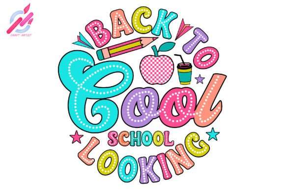 Back to School Looking Cool PNG Graphic Crafts By Craft Artist