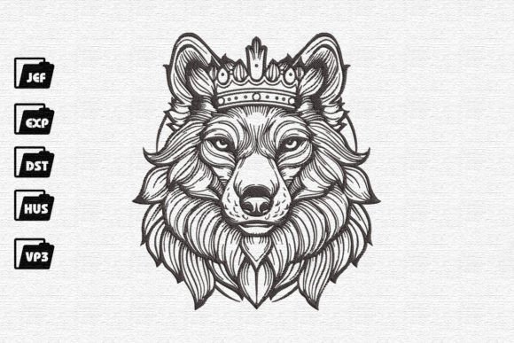 Beautiful Wolf Wilde Tiere Stickereidesign Von Nutty Creations