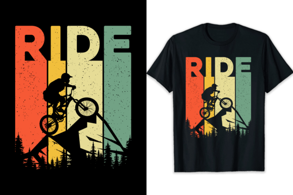 Cycling T-shirt Design Mountain Hill Grafik T-shirt Designs Von shihabmazlish87