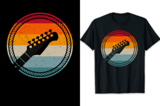 Guitar Tshirt Design Vintage Bass Guitar Gráfico Diseños de Camisetas Por shihabmazlish87 1