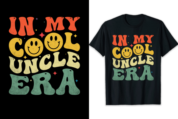 Uncle T-shirt Design Groovy Cool Retro Graphic T-shirt Designs By shihabmazlish87