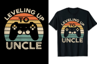 Uncle T-shirt Design Leveling Up Uncle Grafik T-shirt Designs Von shihabmazlish87 1