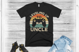 Uncle T-shirt Design Leveling Up Uncle Grafik T-shirt Designs Von shihabmazlish87 2