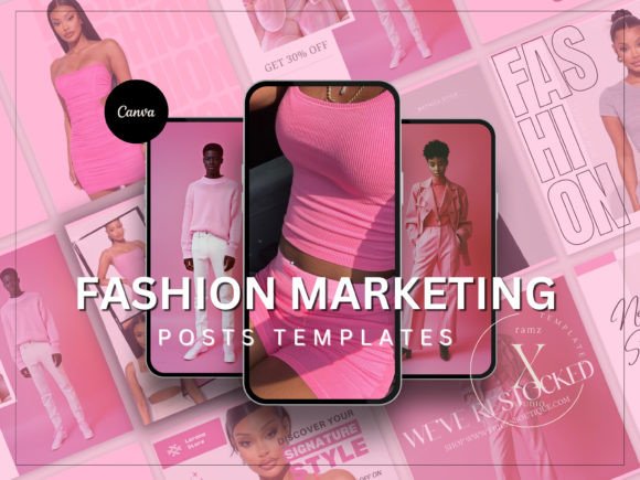 Canva Fashion Instagram Posts Template Graphic Social Media Templates By ramzapata