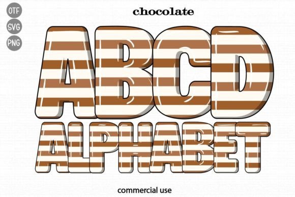 Chocolate Color Fonts Font By Kik Design