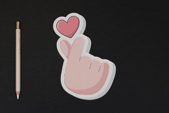 Drop Your Heart Valentine's Day Embroidery Design By wick john