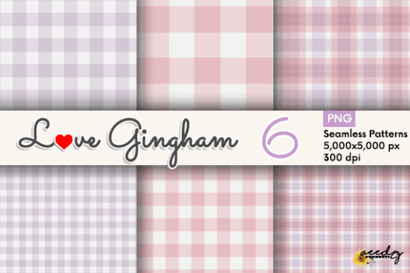 Gingham in Pink and Purple Gráfico Patrones de Papel Por Aeedzyarts888