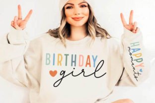 Happy Moments Birthday Girl Sleeve SVG Gráfico Manualidades Por Designstore 2