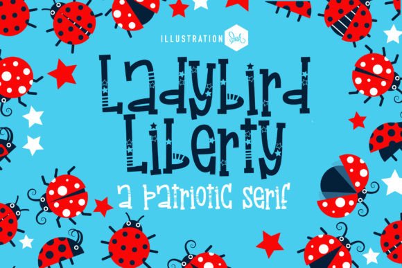Ladybird Liberty Decorative Font By Illustration Ink