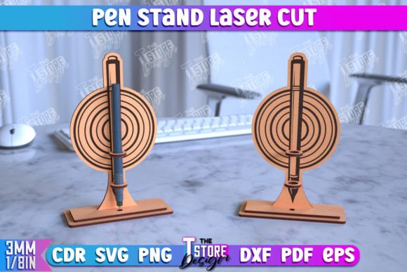 Pen Stand | Pencil Holder | CNC File Grafik Plotterdateien Von The T Store Design