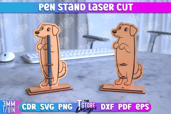 Pen Stand | Pencil Holder | Dog Design Graphic Crafts By The T Store Design