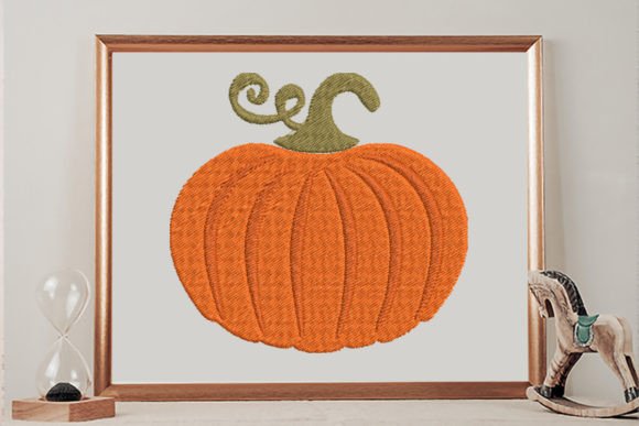 Pumpkin Autumn Embroidery Design By wick john