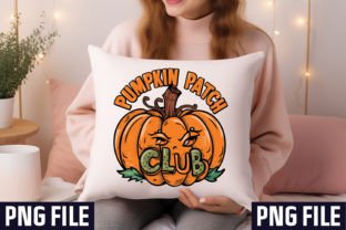 Pumpkin Patch Club Sublimation T-Shirt Gráfico Designs de Camisetas Por Craft Sublimation Design 2