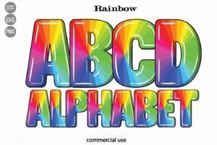 Rainbow Color Fonts Font By Kik Design 1