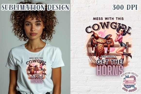 Sarcastic Cowgirl Sublimation PNG Grafik Druckbare Illustrationen Von SVG Story