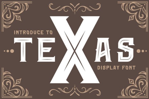 Texas Display Font By FONTNDA