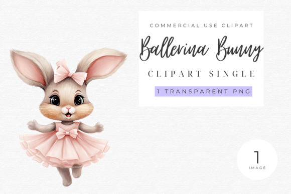 The Ballerina Bunny Graphic AI Illustrations By Clip Craft Emporium