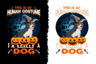 This is My Human Costume, I`m Really.... Graphic T-shirt Designs By AR88Design 1