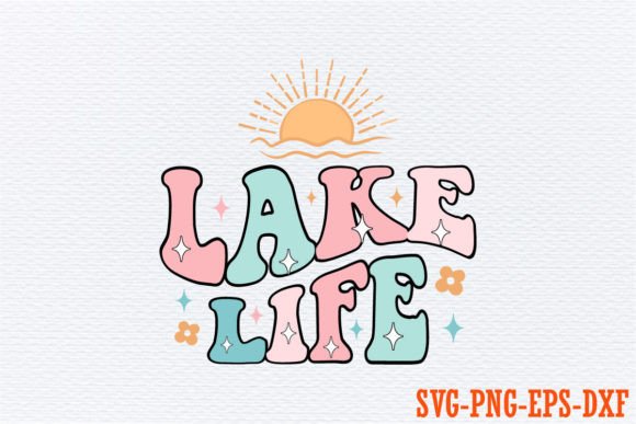 Lake Life Illustration Artisanat Par Art King @