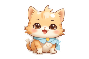 20 Cute Cats Sticker Bundle Afbeelding Afdrukbare Illustraties Door yaseenbaigart 18