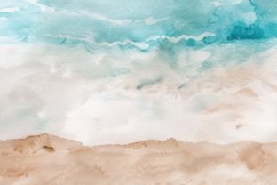 Abstract Beach Watercolor Background Grafik Hintegründe Von Sun Sublimation