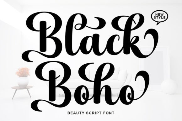 Black Boho Script & Handwritten Font By rotterlabstudio