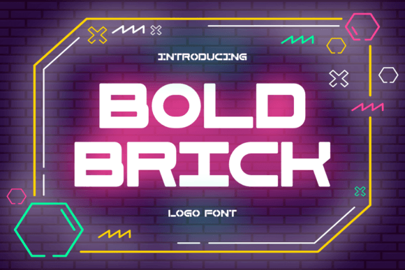 Bold Brick Dingbats Font By putracetol