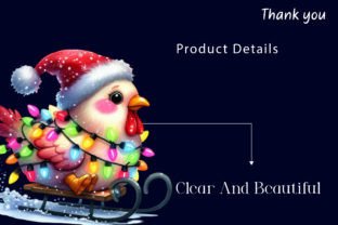 Christmas Funny Chicken Clipart Graphic Illustrations By LiustoreCraft 6