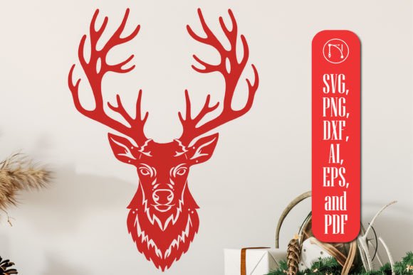 Christmas Wall Decor SVG Cut File Graphic 3D SVG By NGISED