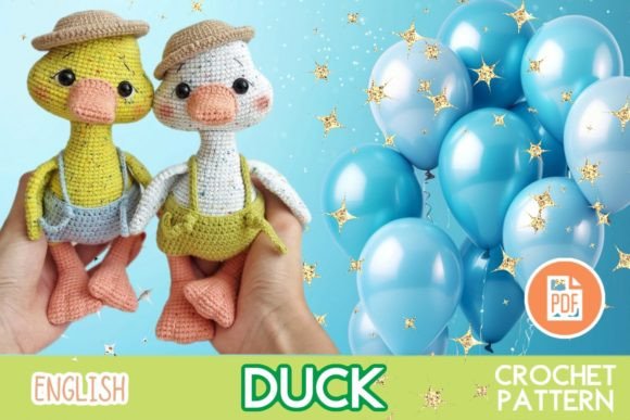 Crochet Duck / Amigurumi PDF / Toy Graphic Knit Toys & Dolls By Ольга Лабутина