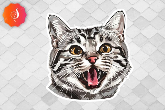 Cute Cat Sticker 59 Graphic Print Templates By Soir.art