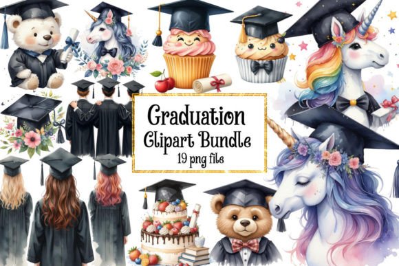 Graduation Collection Clipart Graphic Illustrations By Ak Artwork