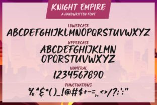 Knight Empire Polices Manuscrites Police Par Graphix Line Studio 7
