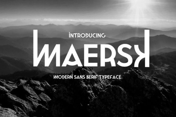 Maersk Sans Serif Font By nickbeuahr