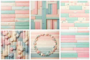 Pastel Wooden Seamless Backgrounds Graphic Illustrations By sagorarts 3