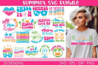 Retro Summer SVG Bundle Sublimation Cut Graphic Crafts By freelingdesignhouse 1