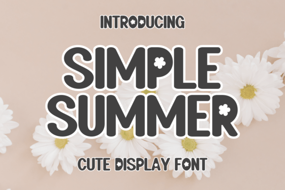 Simple Summer Display Font By SiapGraph