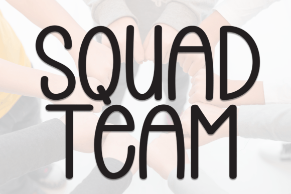 Squad Team Script & Handwritten Font By william jhordy