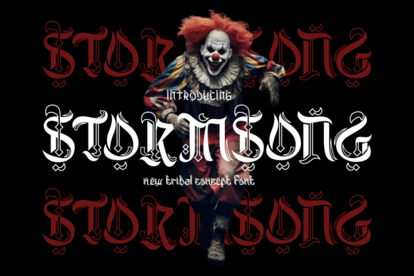 Stormsong Blackletter Font By putracetol