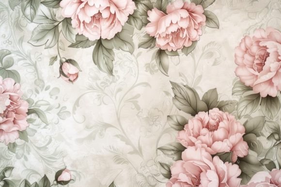 Vintage Floral Wallpaper Background Graphic Backgrounds By Sun Sublimation