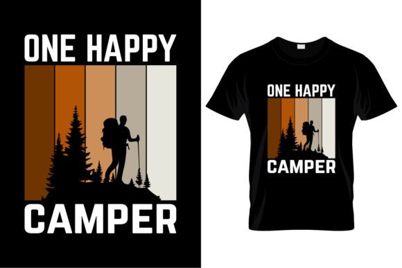 Camping T-shirt Design Gráfico Diseños de Camisetas Por Digital Gallery
