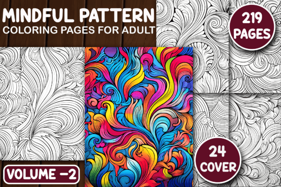219 Mindful Pattern Coloring Pages V - 2 Graphic Coloring Pages & Books Adults By Art & CoLor