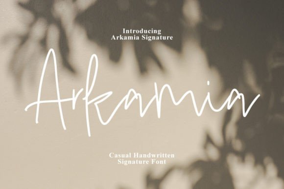 Arkamia Script & Handwritten Font By Tebaltipis.std