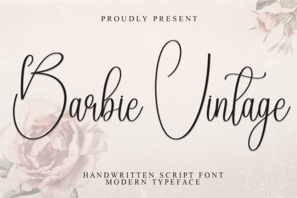 Barbie Vintage Skript-Schriftarten Schriftart Von Misterletter.co