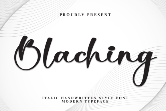 Blaching Script & Handwritten Font By andikastudio