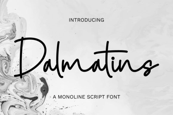Dalmatins Script & Handwritten Font By Nirmala Creative
