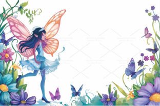 Fairy Girl Birthday Card, JPG 6S-30 Grafik Druckbare Illustrationen Von SWcreativeWhispers 8