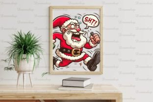 Funny Christmas Santa Clipart Bundle Grafik Druckbare Illustrationen Von Dreamshop 4