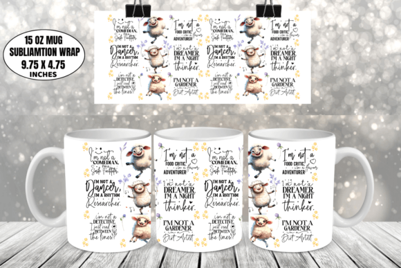 Funny Mug Wrap Sublimation Graphic Print Templates By CraftArt