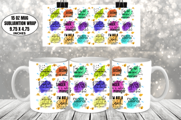 Funny Mug Wrap Sublimation Graphic Print Templates By CraftArt
